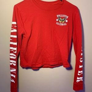 Red hollister crop top